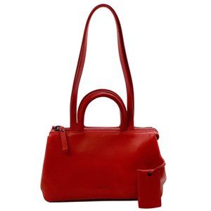 Marsell Red Leather Mini Horizon Bag